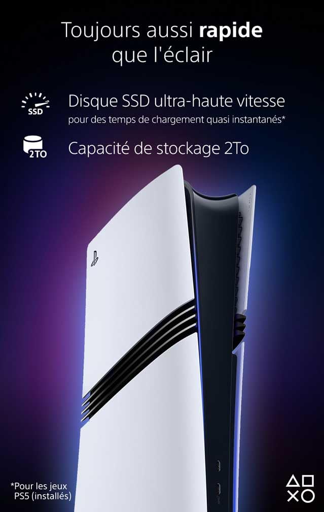 Sony, Console PlayStation 5 Édition Standard 1 To avec lecteur Blu-ray 4K, SSD Ultra-Rapide, Audio 3D, Ray Tracing, 1 Manette DualSense avec Retour Haptique et Gâchettes Adaptatives, Couleur : Blanche
