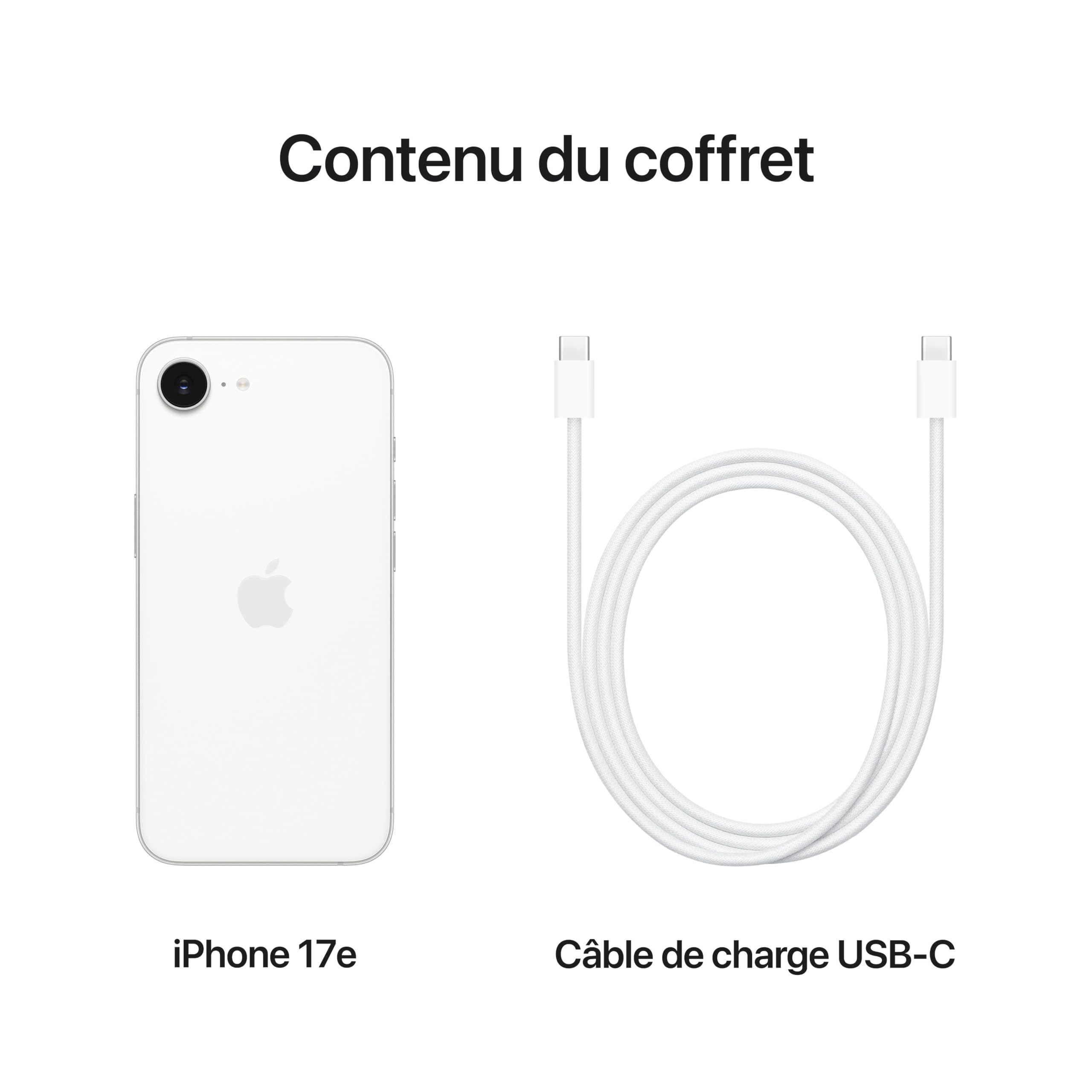 Apple iPhone 17e 512 Go : Écran Super Retina XDR 6,1 Pouces, Puce A19, Autonomie d’Une journée, Caméra Fusion 48 MP ; Rose poudré
