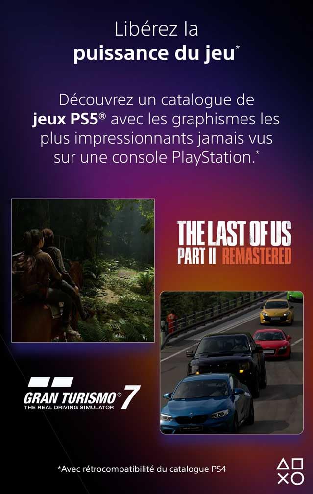 Sony, Console PlayStation 5 Édition Standard 1 To avec lecteur Blu-ray 4K, SSD Ultra-Rapide, Audio 3D, Ray Tracing, 1 Manette DualSense avec Retour Haptique et Gâchettes Adaptatives, Couleur : Blanche