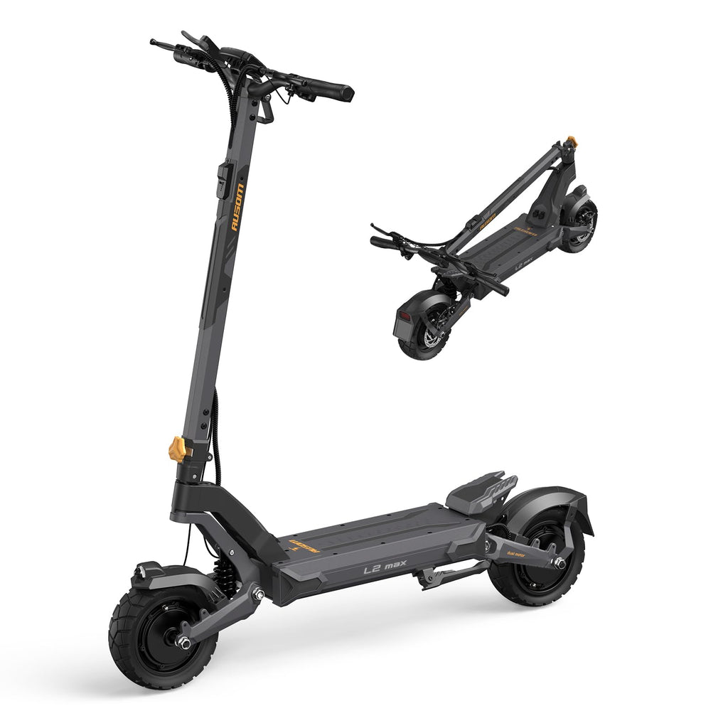 Ausom Gosoul 2 / L2 Max Trottinette Électrique Adultes, Autonomie 70KM/90KM, Freins à Disque avec E-ABS, Idéale pour Les Déplacements Urbains, 10" trotinette électrique Pliable Tout Terrain