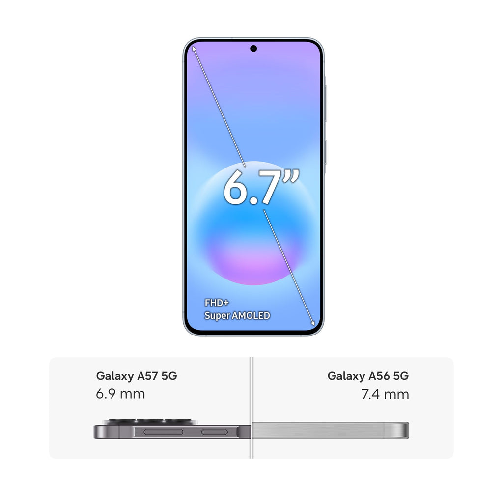Samsung Galaxy A57 5G, Smartphone Android 5G avec l'IA Accessible à Tous, 256 Go, RAM 8 Go, Chargeur Secteur Rapide 25W Inclus, Smartphone déverrouillé, Lavande, Version FR