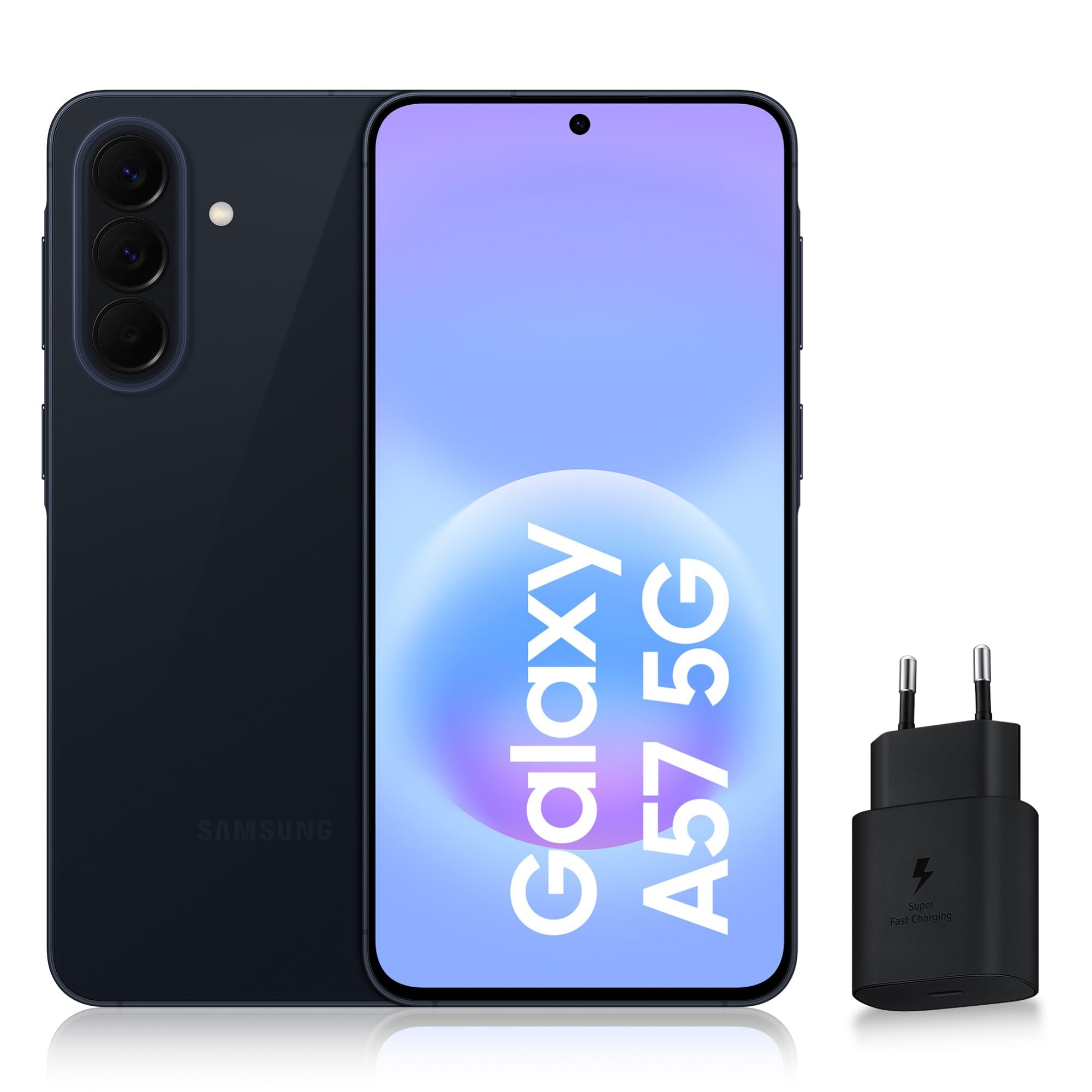 Samsung Galaxy A57 5G, Smartphone Android 5G avec l'IA Accessible à Tous, 256 Go, RAM 8 Go, Chargeur Secteur Rapide 25W Inclus, Smartphone déverrouillé, Lavande, Version FR