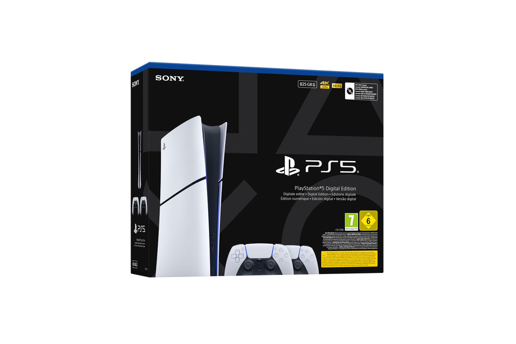 Sony, Console PlayStation 5 Édition Standard 1 To avec lecteur Blu-ray 4K, SSD Ultra-Rapide, Audio 3D, Ray Tracing, 1 Manette DualSense avec Retour Haptique et Gâchettes Adaptatives, Couleur : Blanche