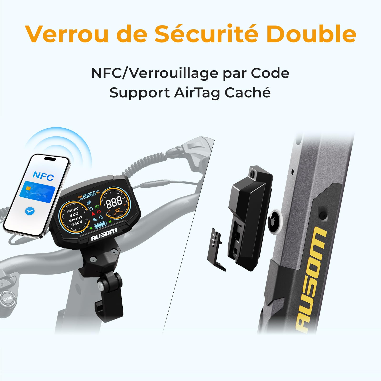 Ausom Gosoul 2 / L2 Max Trottinette Électrique Adultes, Autonomie 70KM/90KM, Freins à Disque avec E-ABS, Idéale pour Les Déplacements Urbains, 10" trotinette électrique Pliable Tout Terrain