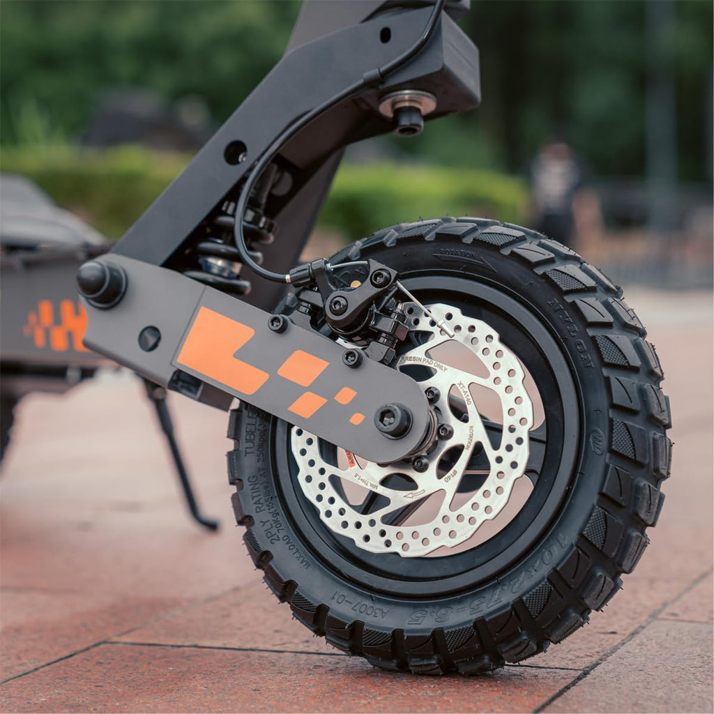 KuKirin Trotinette Électrique 48V 15.6Ah – 55km Autonomie Pliable Tout-Terrain avec Double Amortissement, Plateau Anti-Dérapant & LEDs