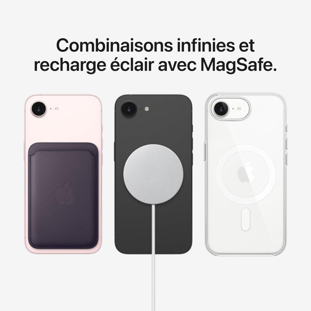 Apple iPhone 17e 512 Go : Écran Super Retina XDR 6,1 Pouces, Puce A19, Autonomie d’Une journée, Caméra Fusion 48 MP ; Rose poudré