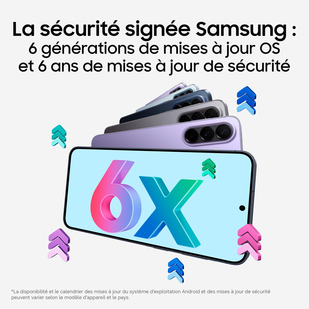 Samsung Galaxy A57 5G, Smartphone Android 5G avec l'IA Accessible à Tous, 256 Go, RAM 8 Go, Chargeur Secteur Rapide 25W Inclus, Smartphone déverrouillé, Lavande, Version FR