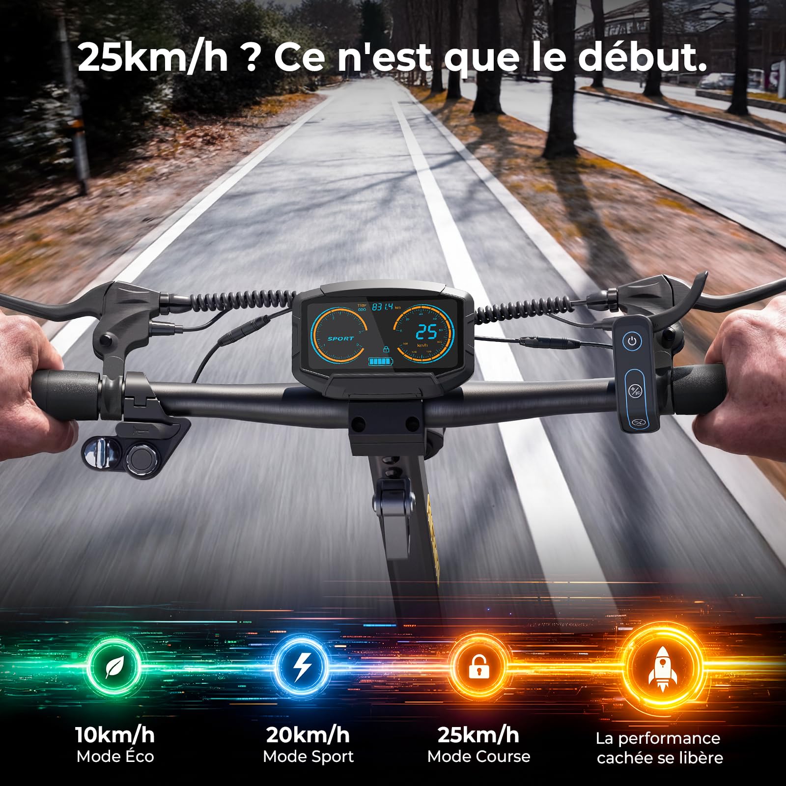 Ausom Gosoul 2 / L2 Max Trottinette Électrique Adultes, Autonomie 70KM/90KM, Freins à Disque avec E-ABS, Idéale pour Les Déplacements Urbains, 10" trotinette électrique Pliable Tout Terrain