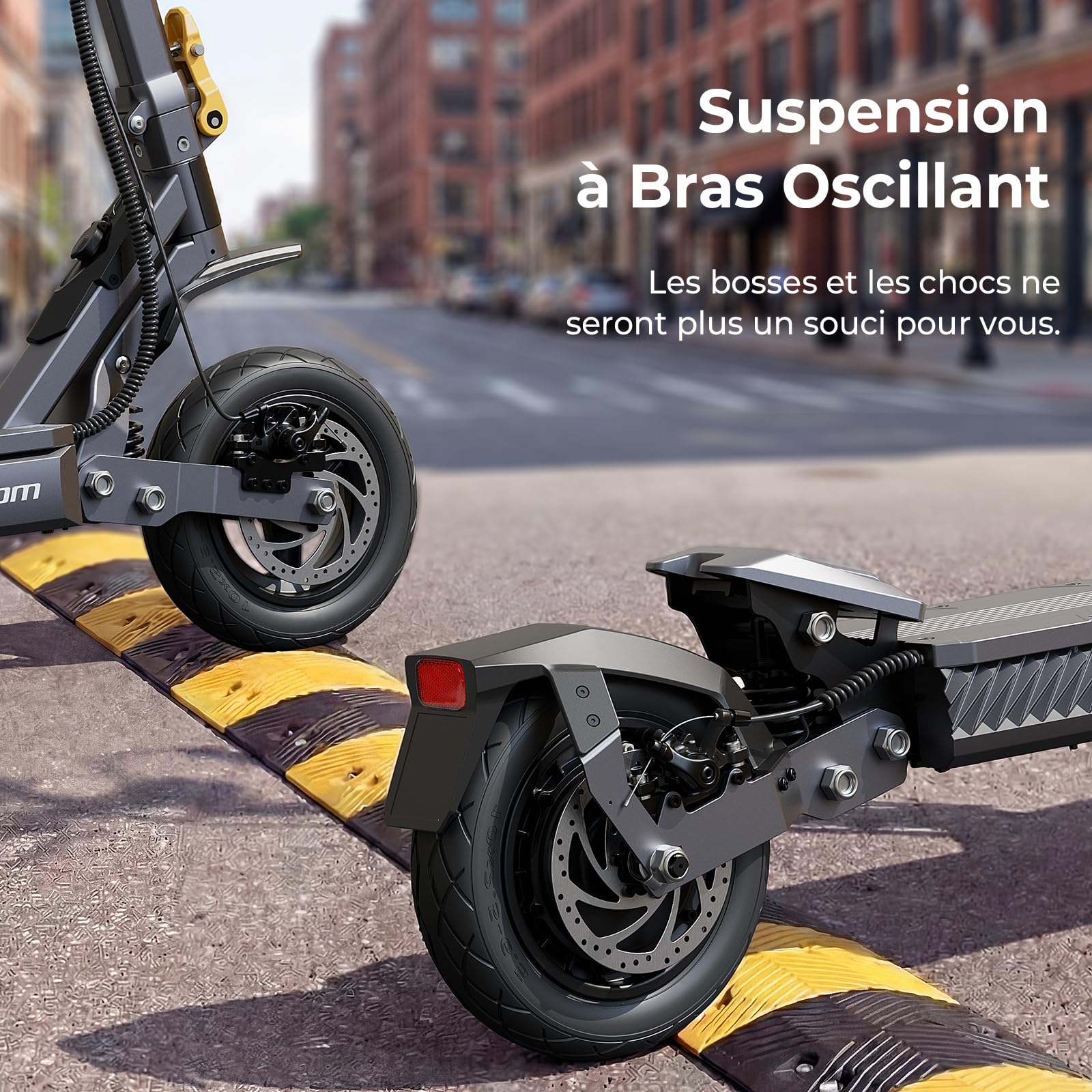 Ausom Gosoul 2 / L2 Max Trottinette Électrique Adultes, Autonomie 70KM/90KM, Freins à Disque avec E-ABS, Idéale pour Les Déplacements Urbains, 10" trotinette électrique Pliable Tout Terrain