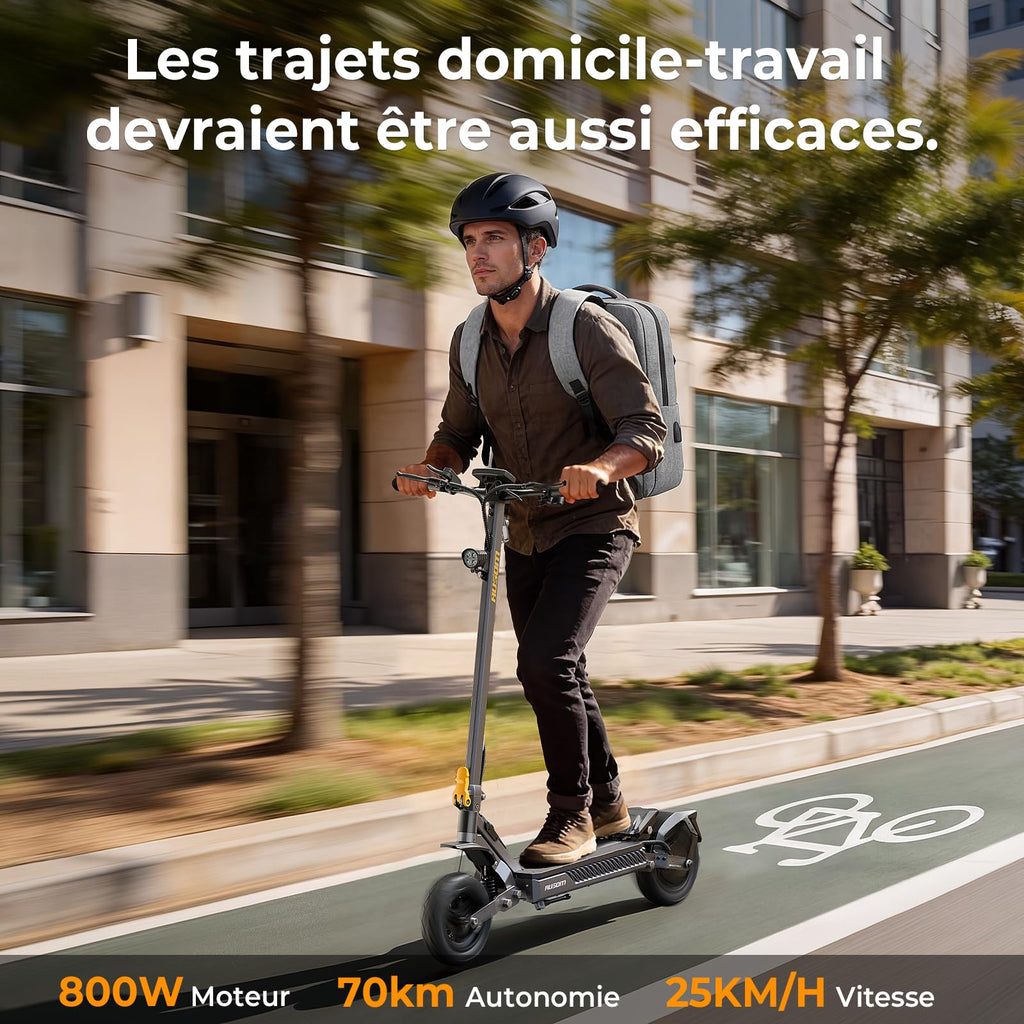 Ausom Gosoul 2 / L2 Max Trottinette Électrique Adultes, Autonomie 70KM/90KM, Freins à Disque avec E-ABS, Idéale pour Les Déplacements Urbains, 10" trotinette électrique Pliable Tout Terrain