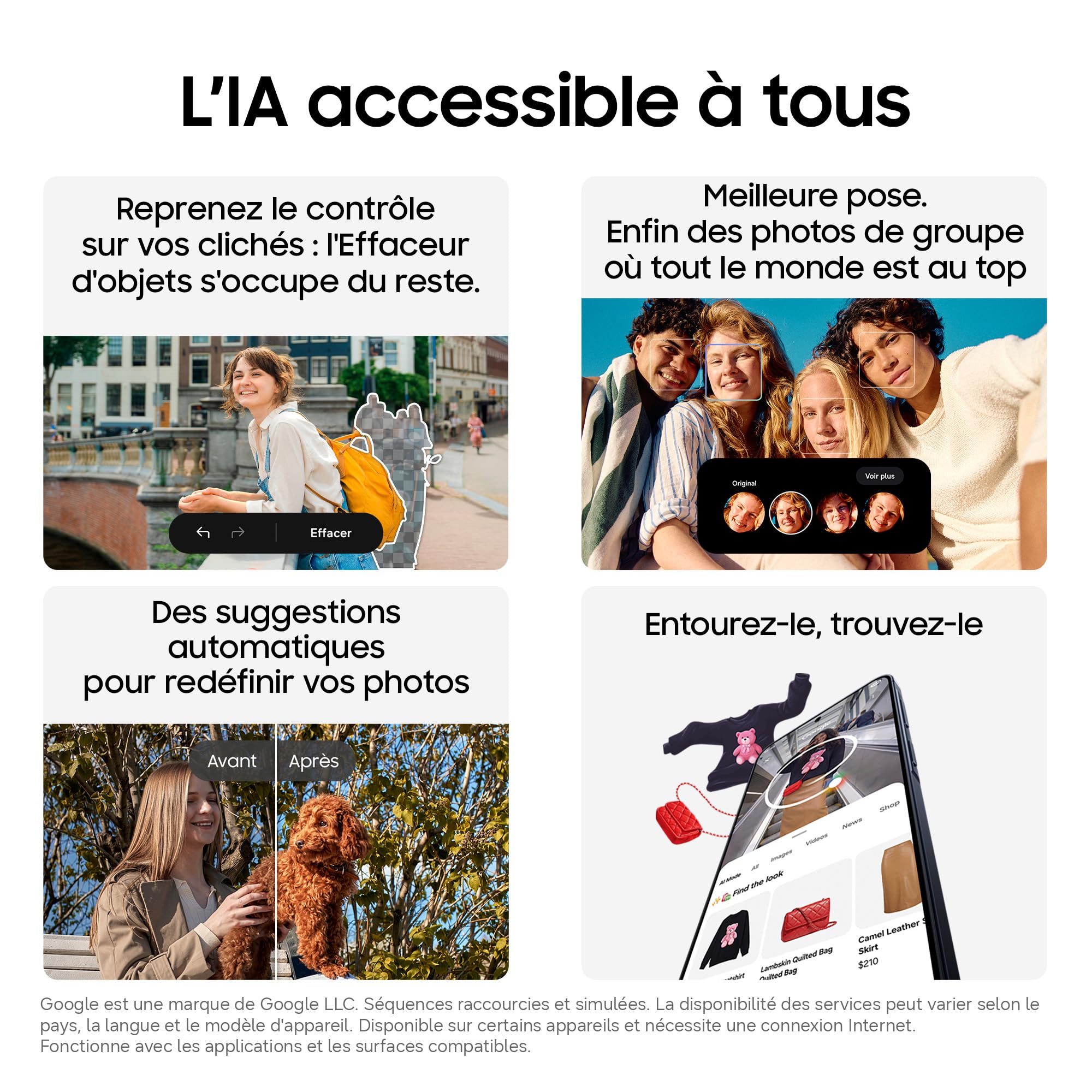 Samsung Galaxy A57 5G, Smartphone Android 5G avec l'IA Accessible à Tous, 256 Go, RAM 8 Go, Chargeur Secteur Rapide 25W Inclus, Smartphone déverrouillé, Lavande, Version FR