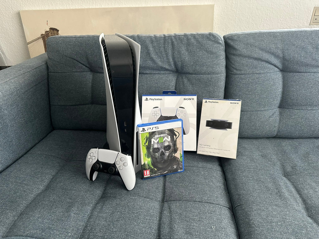 Pack Sony PlayStation 5 édition standard + Call of Duty: Modern Warfare II + 2 manettes DualSense + caméra HD