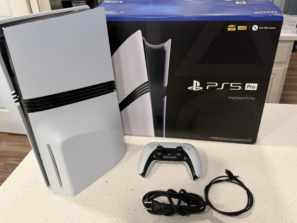 Sony PlayStation 5 Pro (2 To SSD) – Avec Lecteur de Disque Officiel – 4K UHD – Blanc/Noir