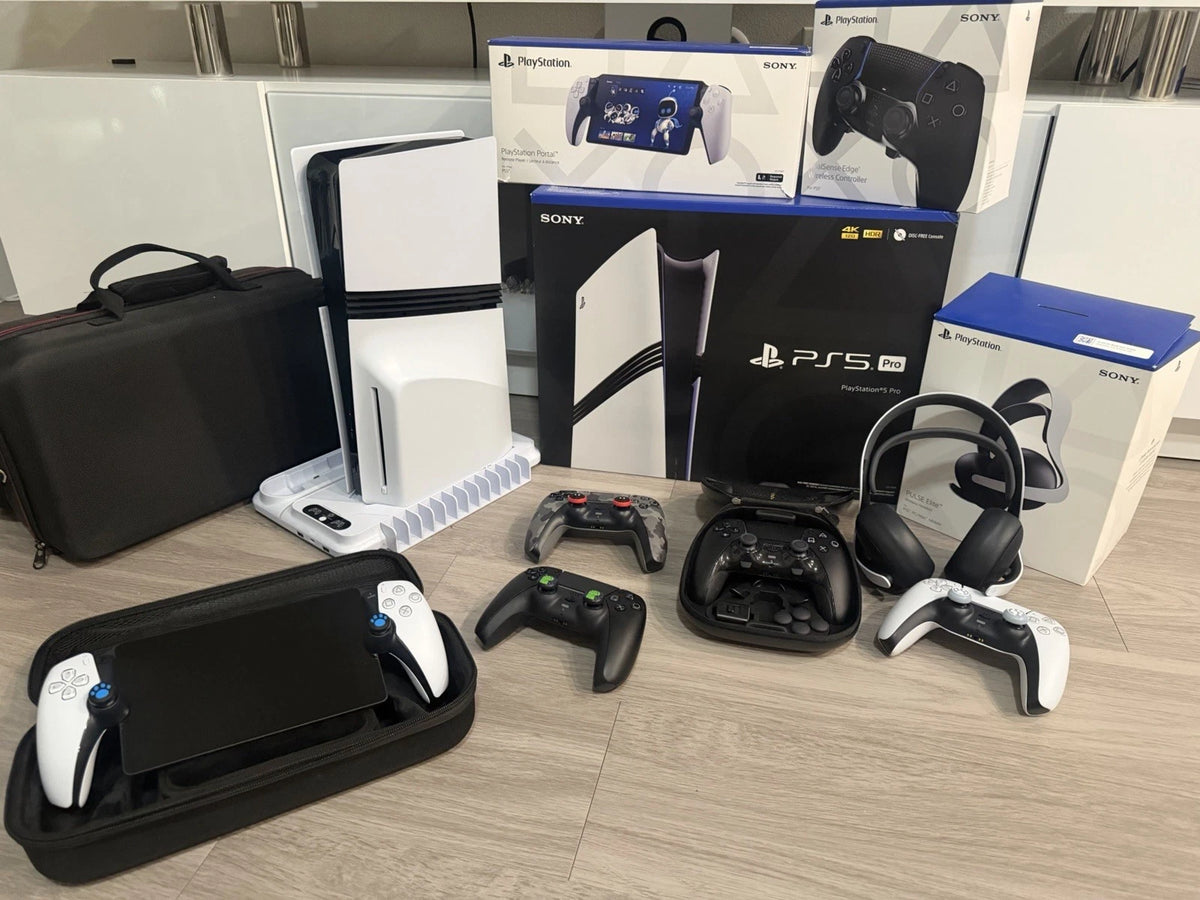 Mega Lot PlayStation 5 Pro — Pack Ultime Next-Gen (Console PS5 Pro, PlayStation Portal, Casque PULSE Elite, DualSense Edge & Accessoires)