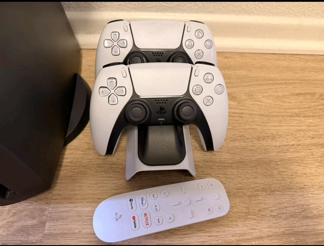 Pack PS5 Standard Custom + 2 Manettes + Casque + 14 Jeux — Fonctionne parfaitement !