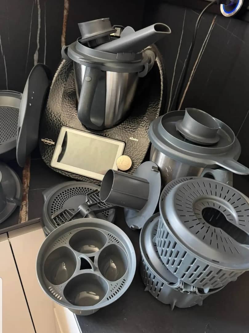 Robot Culinaire Vorwerk Thermomix TM6 Noir Diamant – Pack Complet avec 2ᵉ Bol & Accessoires