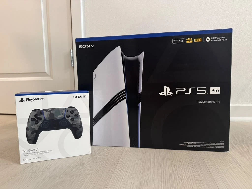 Console Sony PlayStation®5 Pro (2 To SSD - Éditions Digital / Disc-Free) + Manette Sans Fil DualSense™