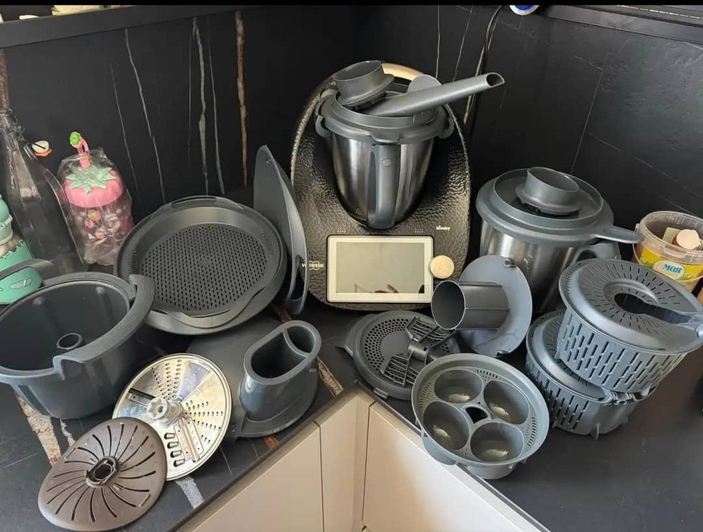 Robot Culinaire Vorwerk Thermomix TM6 Noir Diamant – Pack Complet avec 2ᵉ Bol & Accessoires