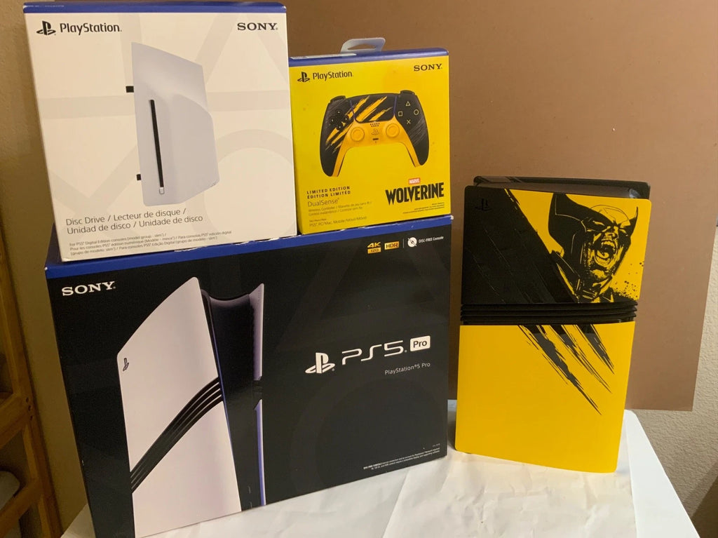 Sony PlayStation 5 Pro 2 To – Édition Spéciale Custom Wolverine (Lecteur de Disque + Manette DualSense Édition Limitée)