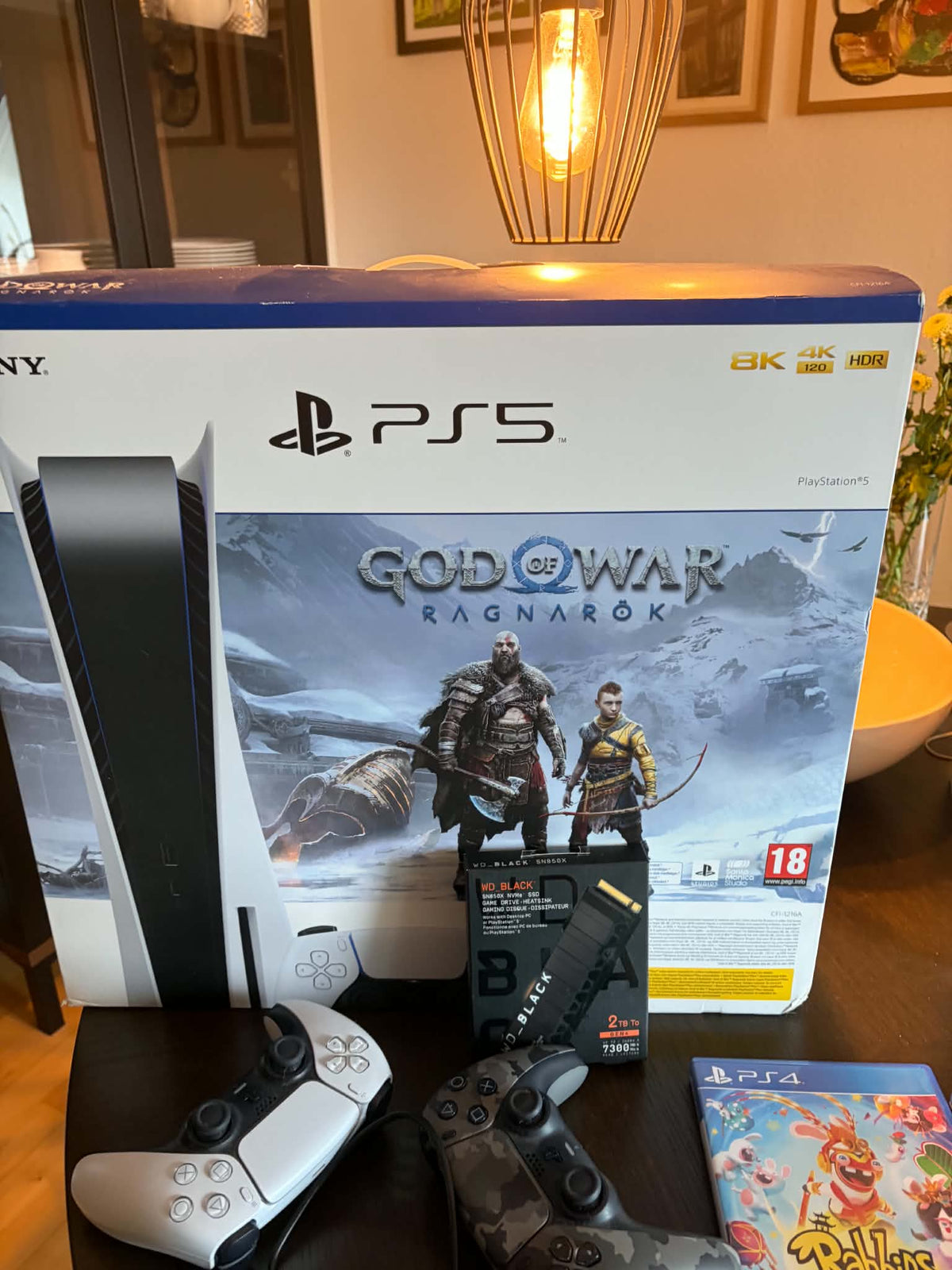 Pack Ultime PlayStation 5 – VR2 + Logitech G29 + SSD 2 To + Disque externe + 2 manettes & 6 jeux
