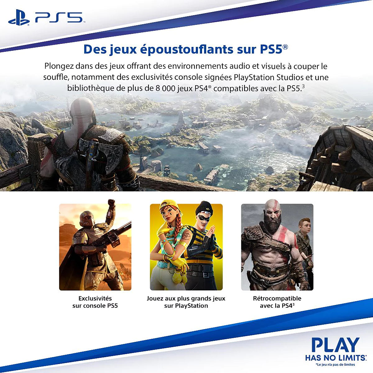 PlayStation®5 Slim Edition (Modèle Standard avec Lecteur de Disque)