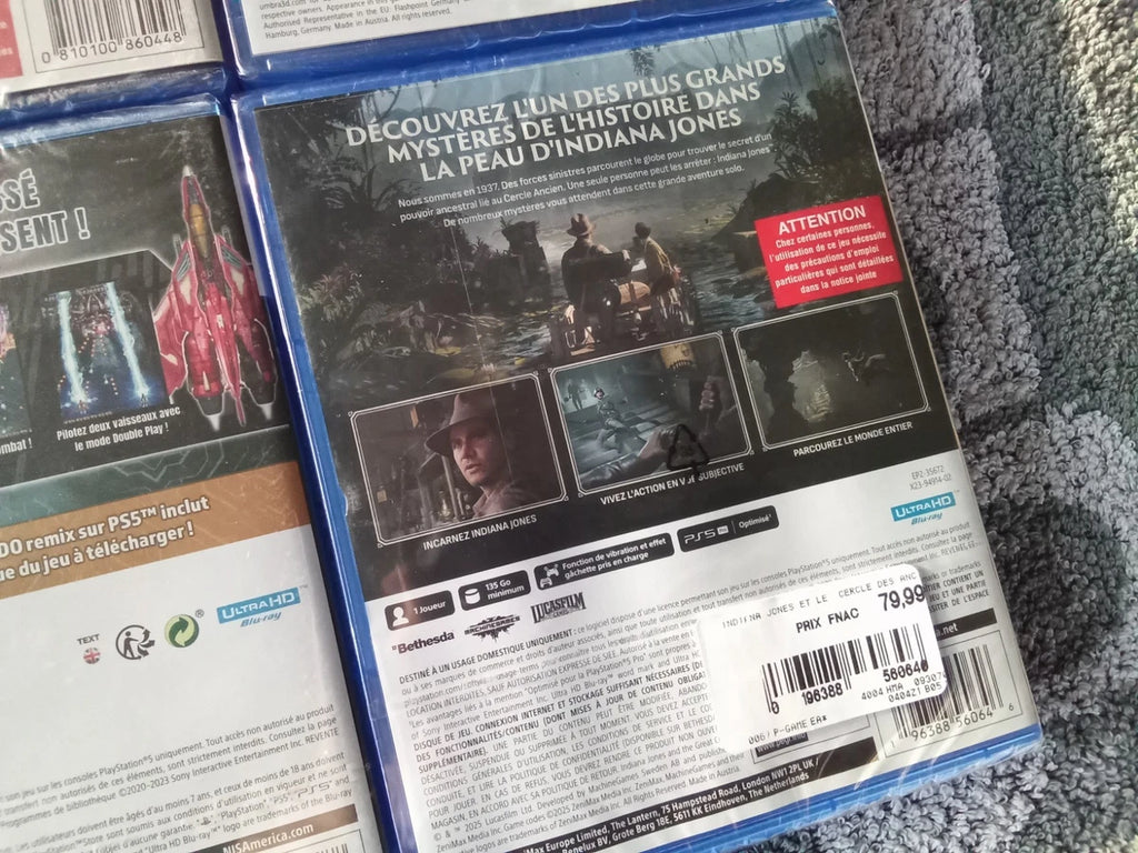 Lot de 6 Jeux PS5 Rares & Incontournables - Neufs sous Blister (Version Française)