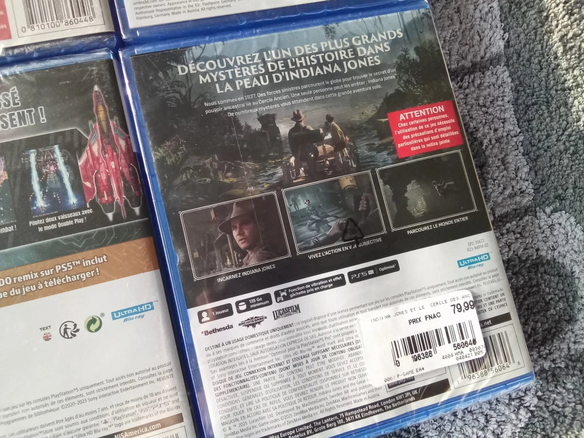 Lot de 6 Jeux PS5 Rares & Incontournables - Neufs sous Blister (Version Française)