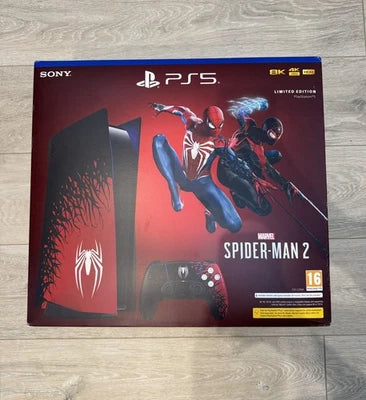 Console PlayStation 5 Édition Limitée Marvel's Spider-Man 2 – Pack Complet en Boîte (+ Jeu Physique & Manette Collector)