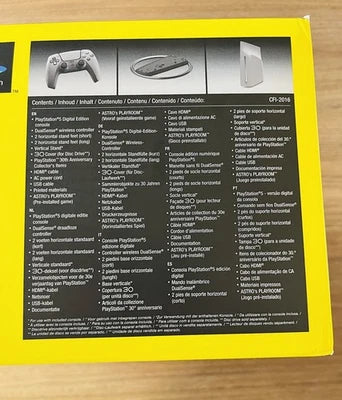 Pack PS5™ Digital Edition – Édition Limitée 30ème Anniversaire + Lecteur de Disque Sony Officiel (Neufs)