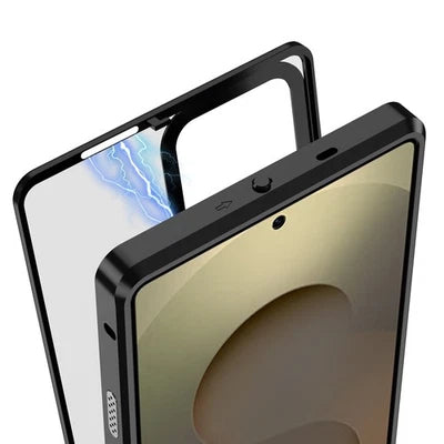 Coque Magnétique Bumper Métal Transparente – Samsung Galaxy S26 Ultra, S25, S24, S23