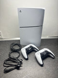 Sony PlayStation 5 Slim + 2 manettes DualSense — Occasion reconditionnée, excellent état