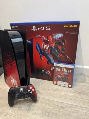 Console PlayStation 5 Édition Limitée Marvel's Spider-Man 2 – Pack Complet en Boîte (+ Jeu Physique & Manette Collector)