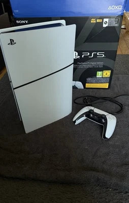 Console Sony PlayStation 5 Digital Edition (Slim) - Blanc + Jeu Inclus