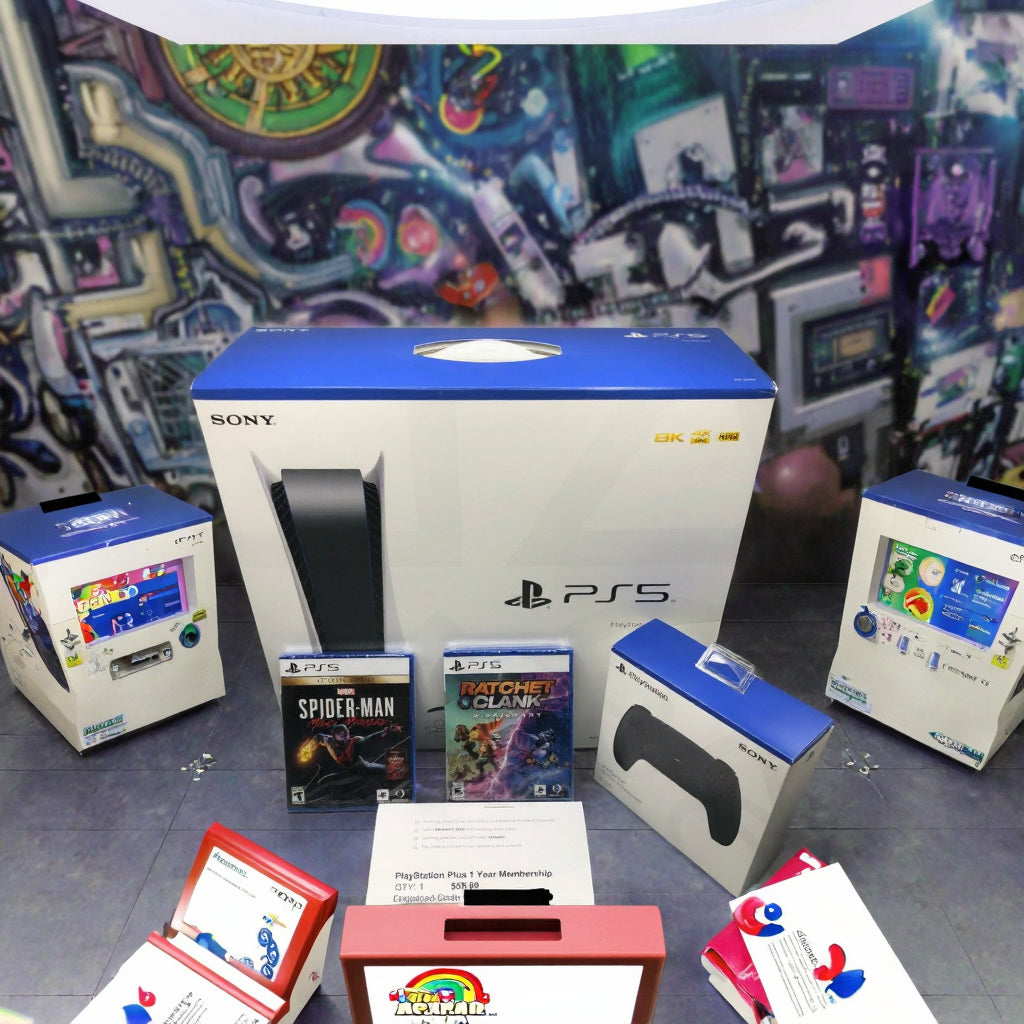 Pack Console PlayStation 5 Pro 2 To (Occasion) + 2 Manettes + 5 Jeux Inclus