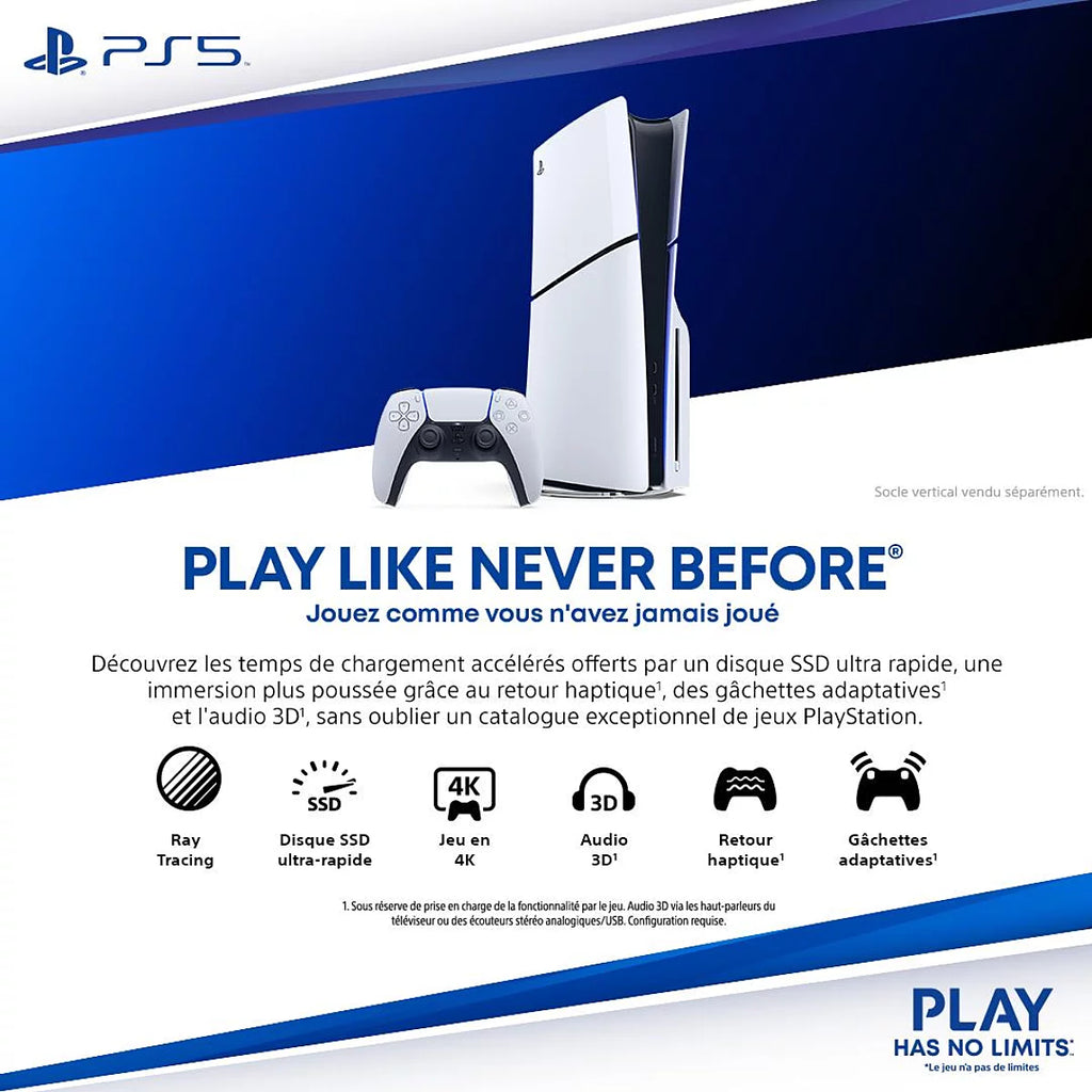 PlayStation®5 Slim Edition (Modèle Standard avec Lecteur de Disque)