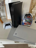 Pack Console Sony PlayStation 5 + 2 Manettes DualSense + Station de Charge Dual + Lot de Jeux