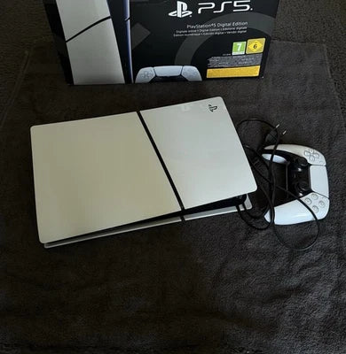 Console Sony PlayStation 5 Digital Edition (Slim) - Blanc + Jeu Inclus