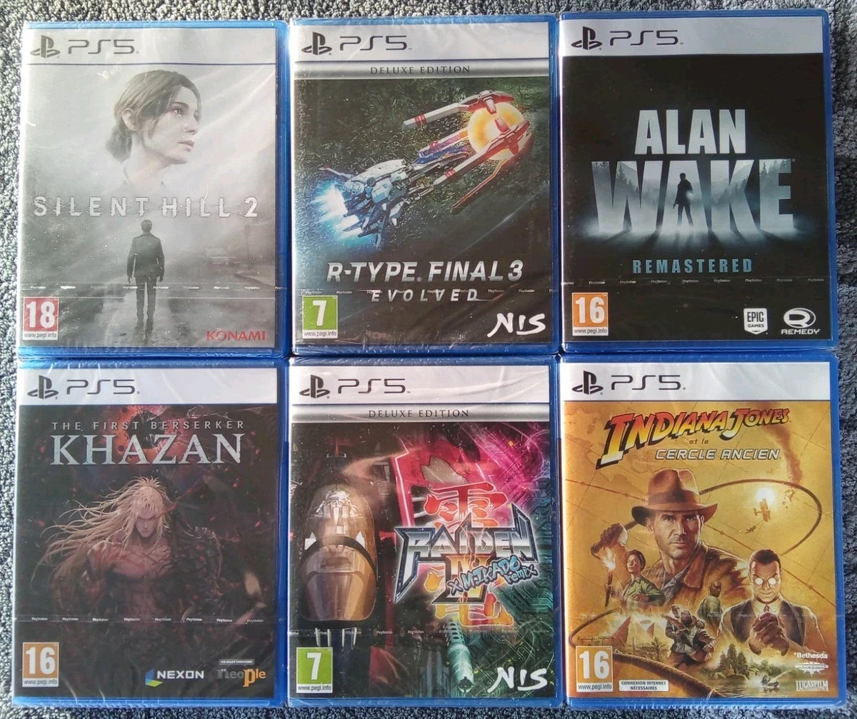 Lot de 6 Jeux PS5 Rares & Incontournables - Neufs sous Blister (Version Française)