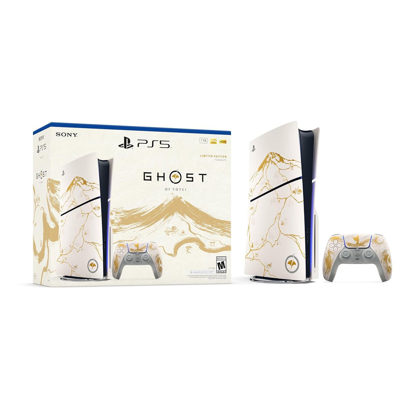 Lot disque Sony Playstation 5 Ghost of Yotei édition limitée